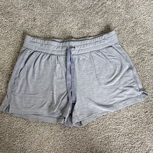 90 Degree By Reflex Light Gray Athletic Shorts